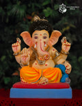 14 inch Balganesh Ganpati idol in yellow