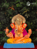 Dagdusheth Halwai in Yellow and Purple (14 Inches)