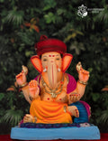 Load Shivrekar in Puneri Pagdi in Orange & Pink (14 Inches)