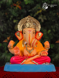 Dagdusheth Halwai in Pink and Yellow (14 Inches)