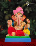 Peshwai in Feta in Red & Blue (09 Inches)