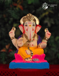 Nakshi in Kamal in Yellow & Blue (10 Inches)