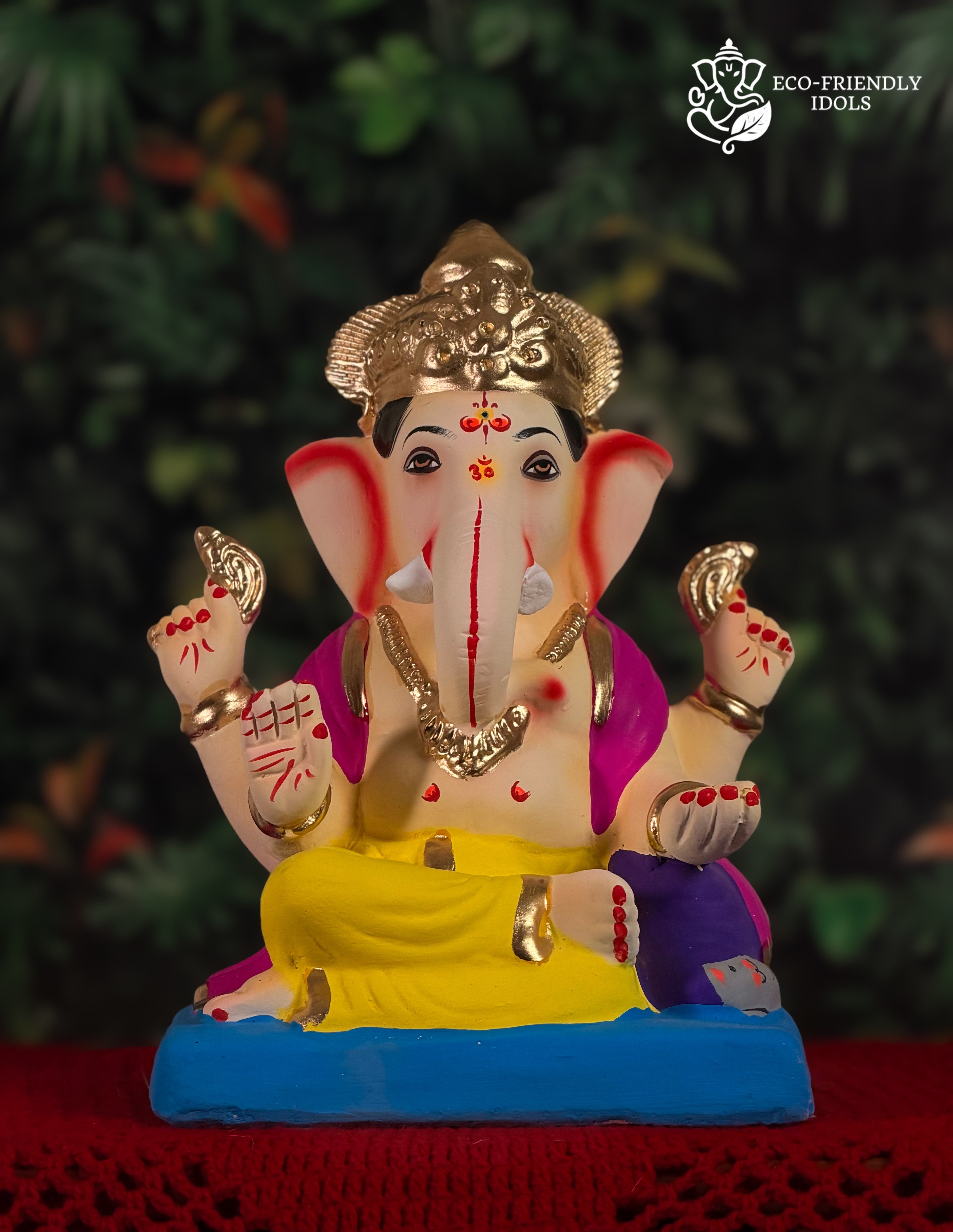 Load Shivrekar in Yellow & Purple (10 Inches)