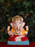 Dagdusheth in Red & Yellow (10 Inches)
