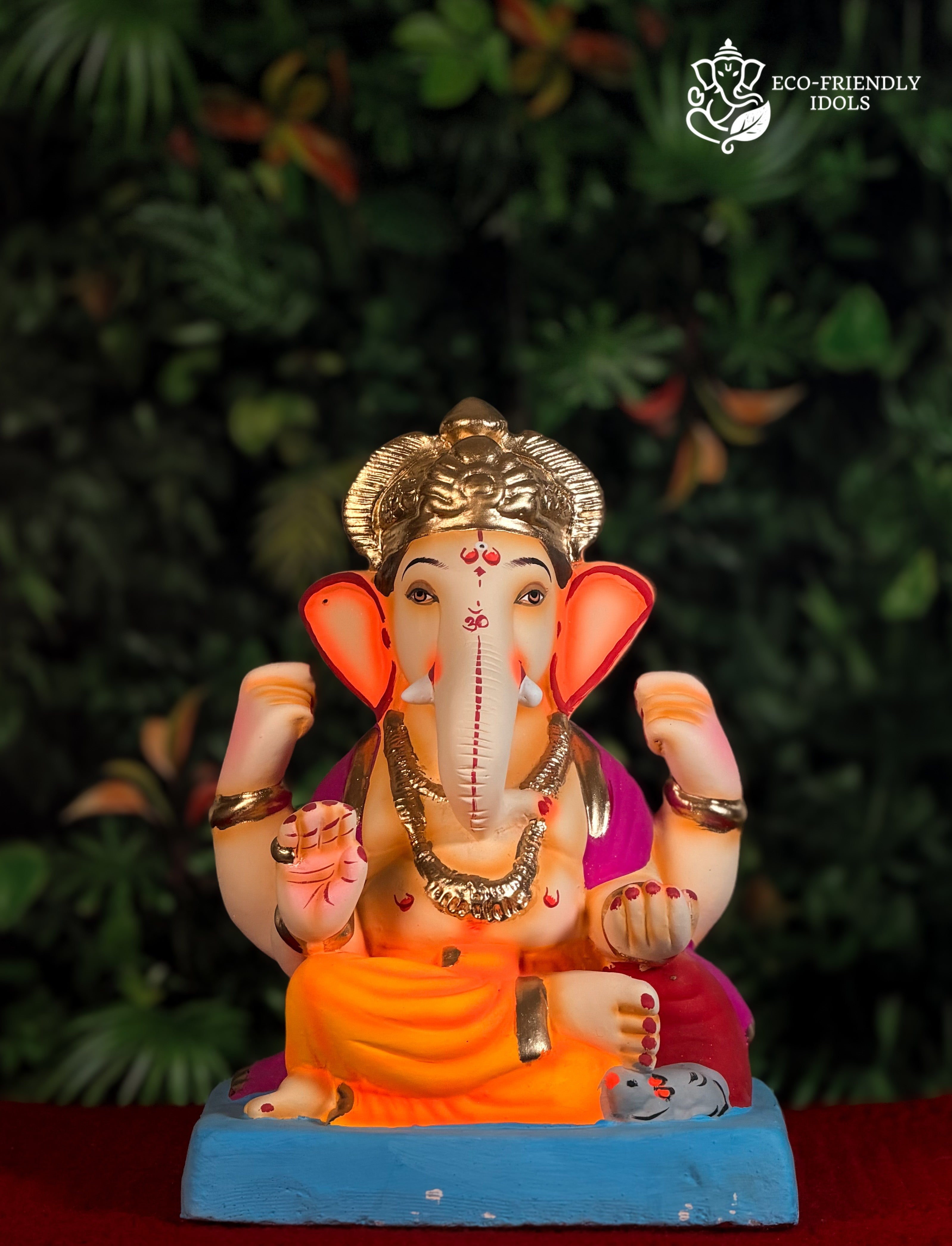 Load Shivrekar in Orange & Purple (10 Inches)