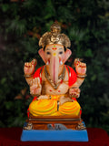 Padmasan in Yellow & Orange (16 Inches)