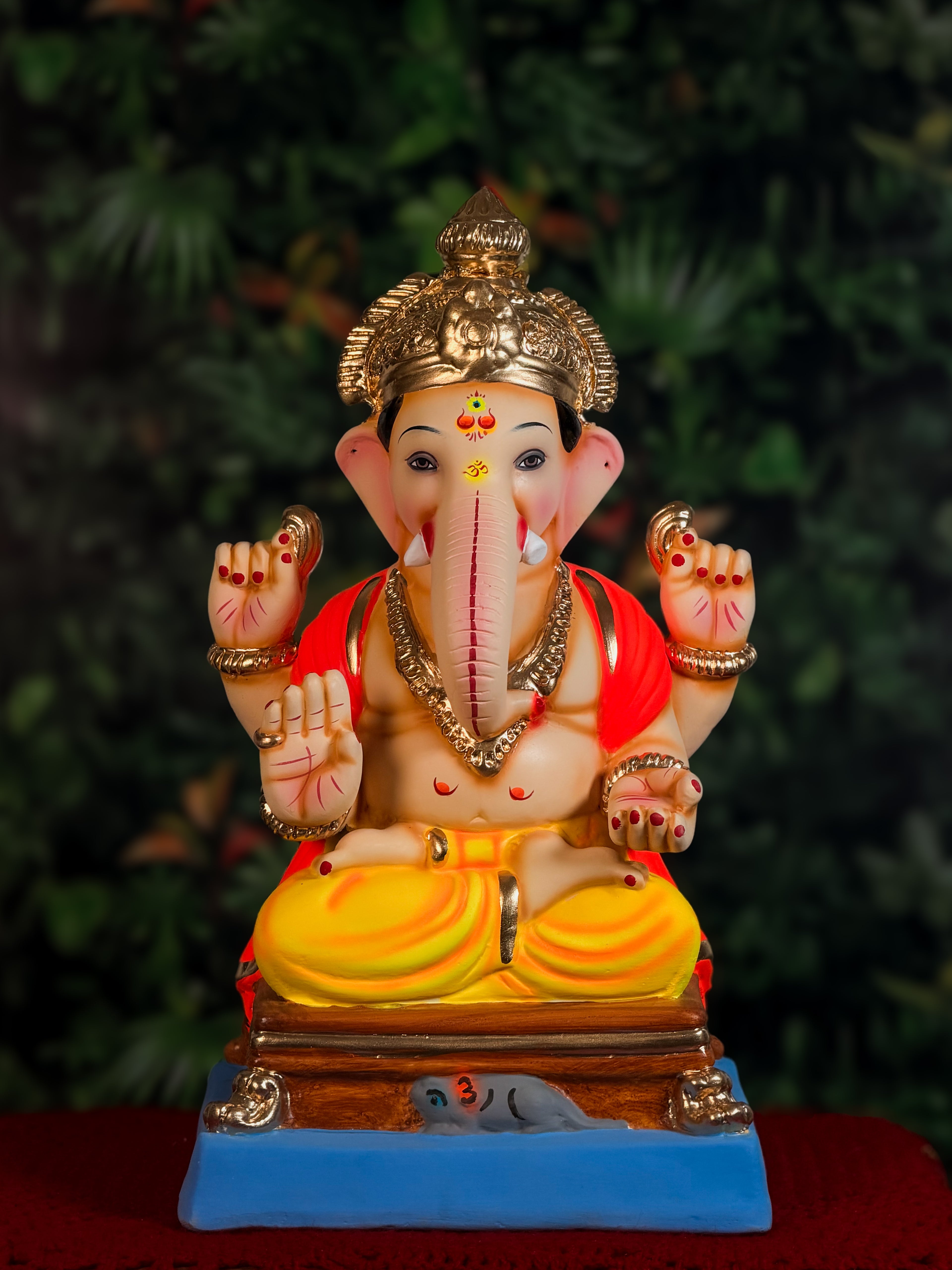 Padmasan in Yellow & Orange (16 Inches)